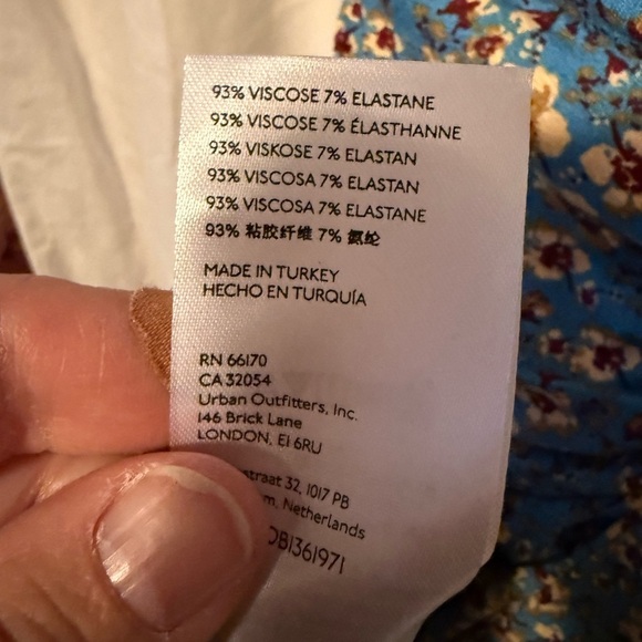 Free People "Sweet Talker" Mini Dress Women's Sz S Floral, Lace & Peekaboo Back - Picture 5 of 7